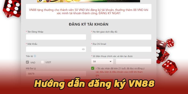 Quy trình tạo tài khoản game mới tại VN88